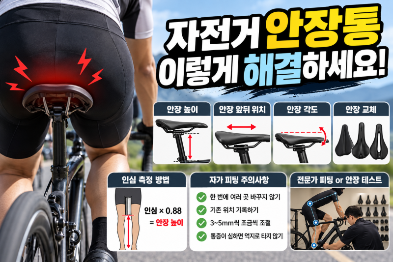 자전거 안장통 원인과 해결 방법 - 2편