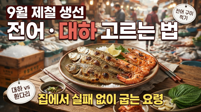 9월 전어, 회와 구이 먹는 시기가 다릅니다 실패 없는 선택법