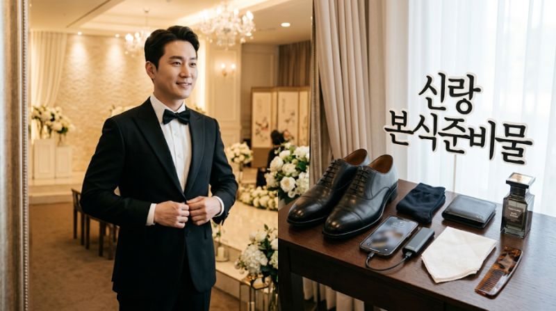 결혼식 본식 당일 신랑 준비물 체크리스트｜신랑이 꼭 챙겨야 할 것