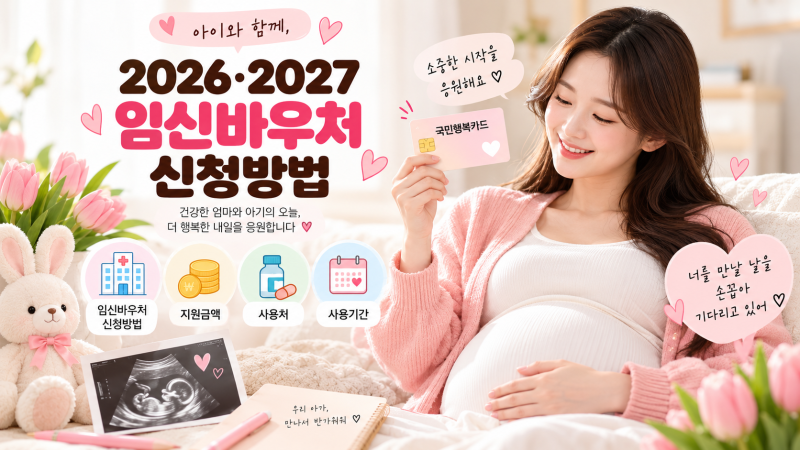 2026 2027 임신바우처 신청방법｜100만원 지원금·사용처·다태아 조건 총정리