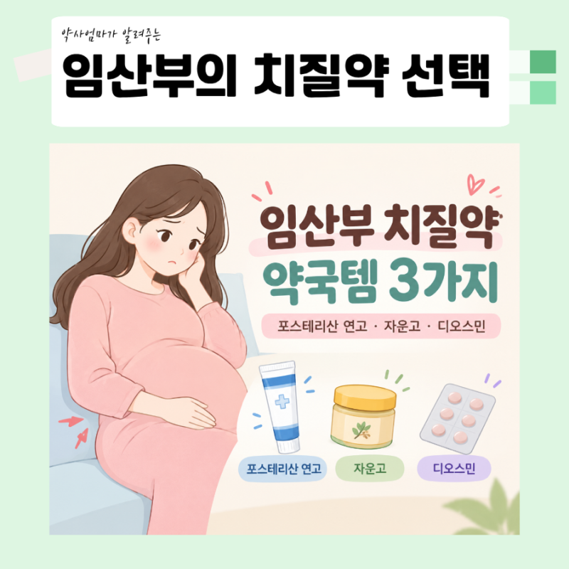 임산부 치질 약국템 총정리｜연고·좌약 사용법·임산부치질관리