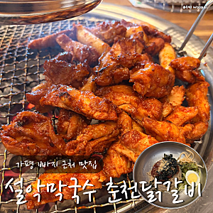 가평 숯불 닭갈비 맛집 설악막국수 춘천닭갈비 주차장 웨이팅 정보 빠지 근처 식당 추천