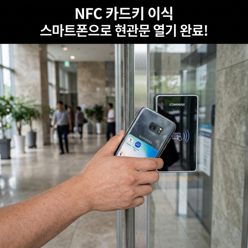 스마트폰 NFC 도어락 카드키 등록 방법! 카드 없이 공동현관 출입하는 꿀팁