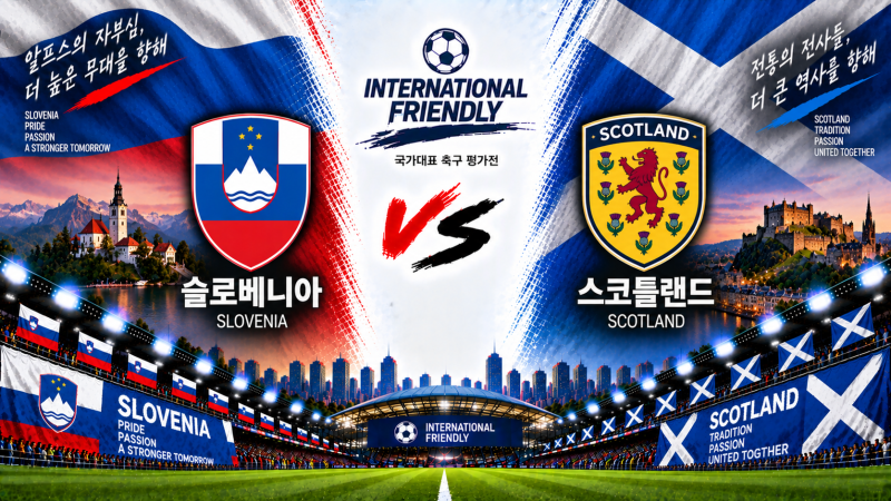 슬로베니아 스코틀랜드 경기 분석 9월 26일｜셰슈코·맥토미니 결장, 네이션스리그 첫 승부
