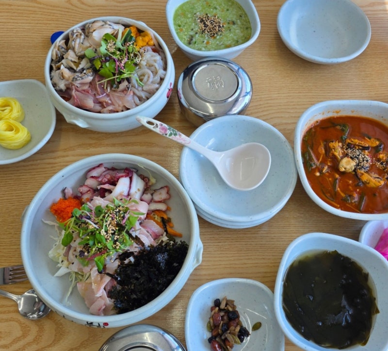 속초 물회 맛집 속초항아리물회 해삼전복모듬물회 섭국 후기