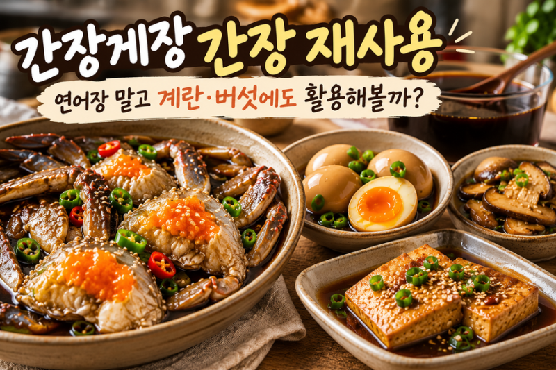 간장게장 간장 재사용, 연어장 말고 계란·버섯에도 활용해볼까?
