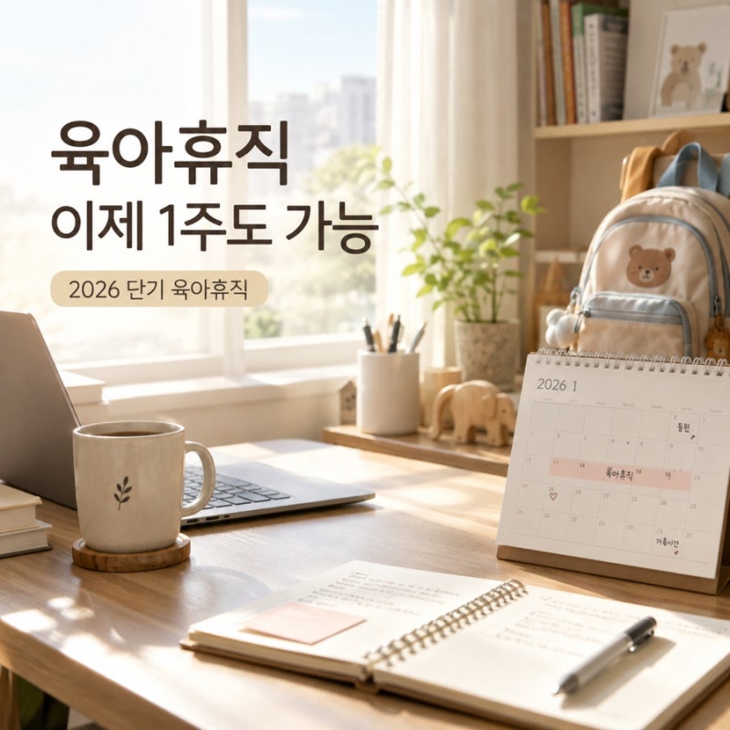 완전 꿀팁, 단기 육아휴직 1주도 가능!! 사용조건·급여·신청방법 총정리