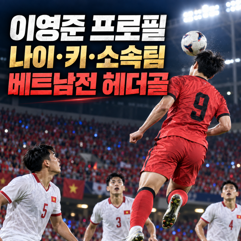 이영준 축구선수 프로필 나이 키 소속팀 군대, 베트남전 헤더골 주인공