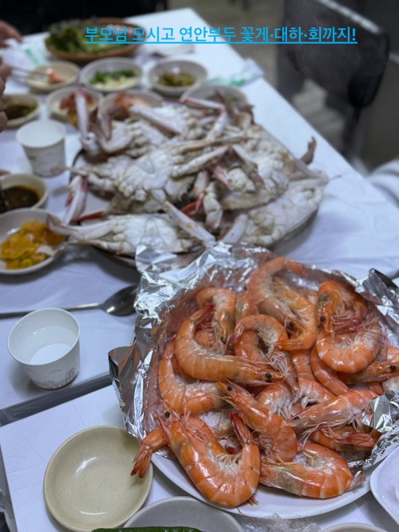인천 연안부두 어시장 꽃게 대하 회 먹고 온 후기｜주차 식당 자리 팁