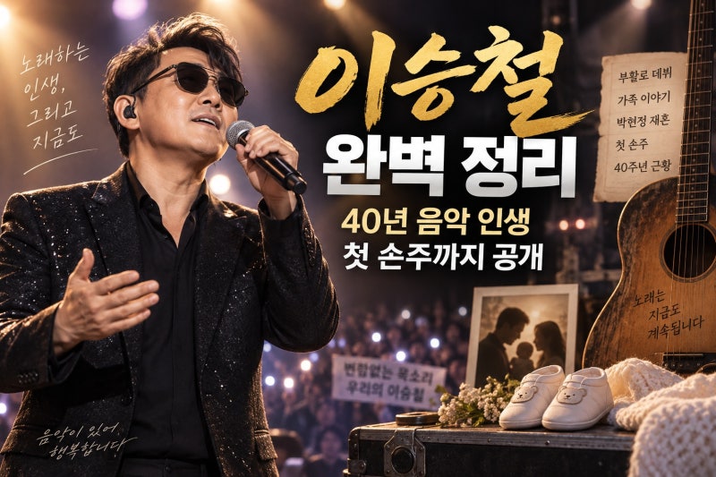 이승철 프로필 총정리｜부활 데뷔부터 박현정 재혼·첫 손주·40주년 근황까지 한눈에