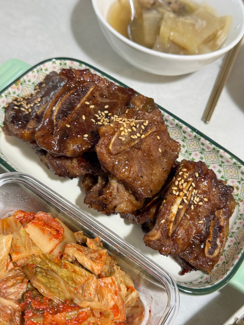 샘표 조선 고기양념으로 초간단 LA갈비 만들기 대성공 후기