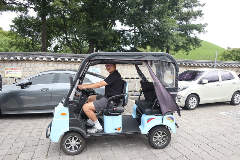 경주 황리단길 전동차 대여 후기, 3만 원에 아이랑 편하게 둘러봤어요!