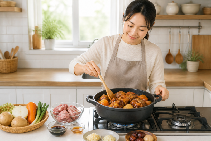 돼지갈비찜 재료부터 잡으면 고기가 부드러워져요