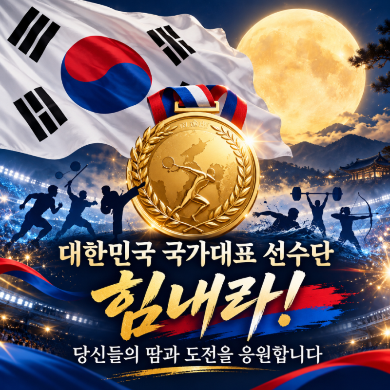 아시안게임 태극전사를 응원 합니다