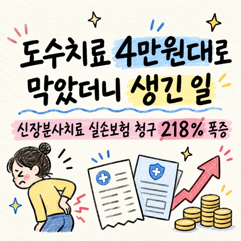 도수치료 4만원대로 막았더니 생긴 일…신장분사치료 실손보험 청구 218% 폭증한 이유
