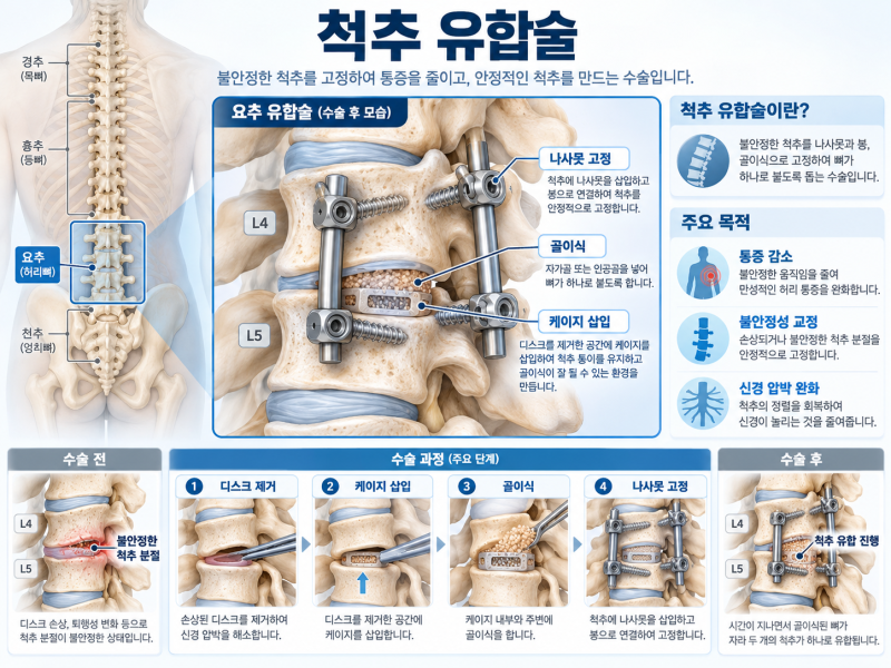 척추 유합술 후유장해보험금, 몇 개의 척추뼈를 고정했는가?_Prepared by 서호석손해사정사