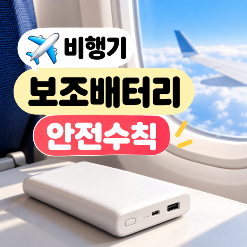 ✈️ 비행기 보조배터리, 이제 2개까지만? 2026년 달라진 기내 반입 규정