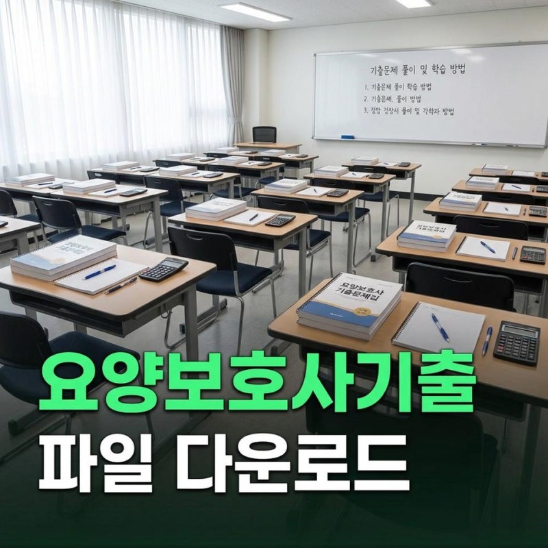 요양보호사 기출문제 최신 모의고사 파일 다운로드