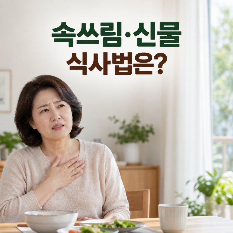 역류성식도염 증상과 좋은 음식, 속쓰림·신물 줄이는 식사법