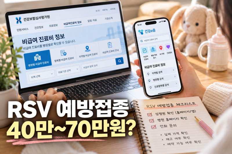 RSV 예방접종 가격 40만~70만원? 병원마다 달라 직접 알아봤어요 (접종시기·증상)