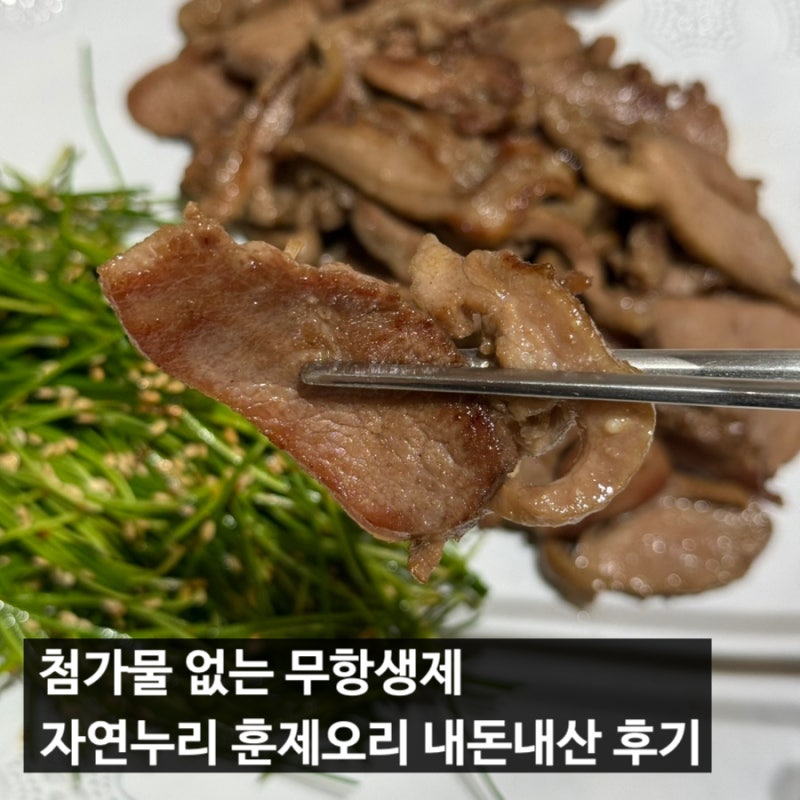 첨가물 없는 무항생제 오리고기 [자연누리 훈제오리] 내돈내산 후기