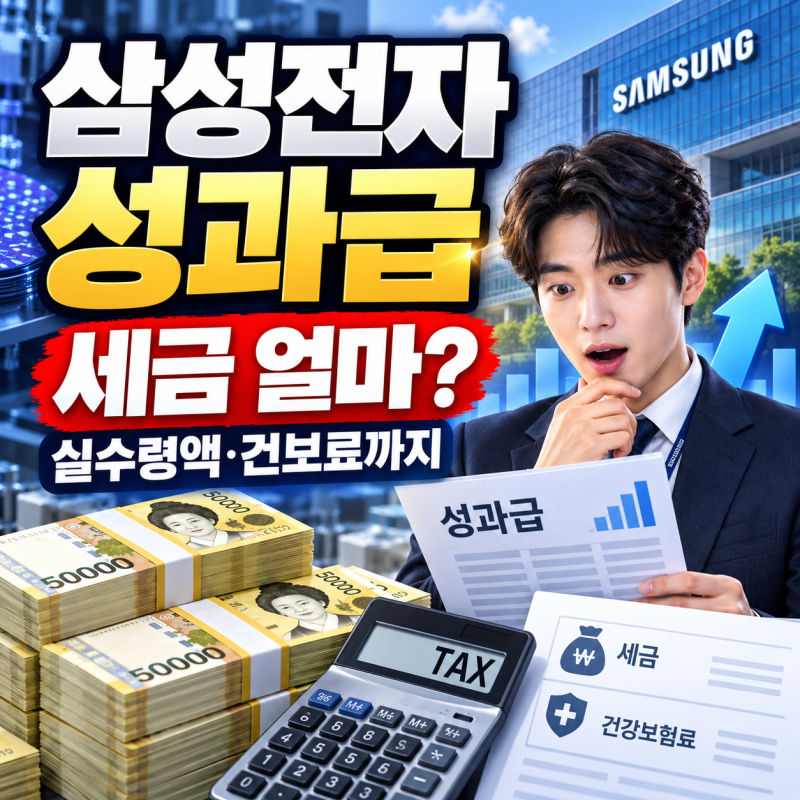 삼성전자 성과급 6억 받으면 세금 얼마? 실수령액·건보료까지 계산