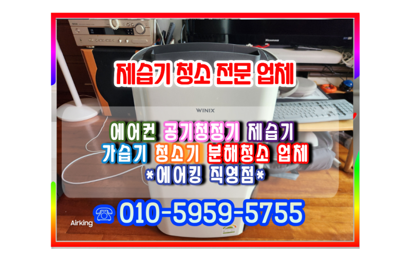 제습기 청소 업체 위니아 위닉스 LG 삼성 발뮤다 다이슨 전문