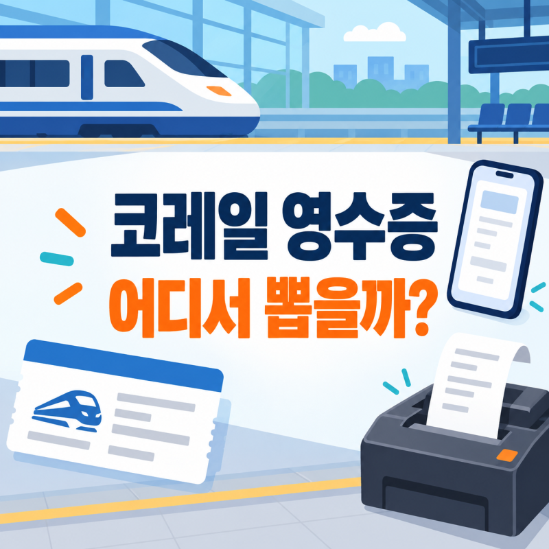 코레일 영수증 조회·출력, 모바일·PDF까지