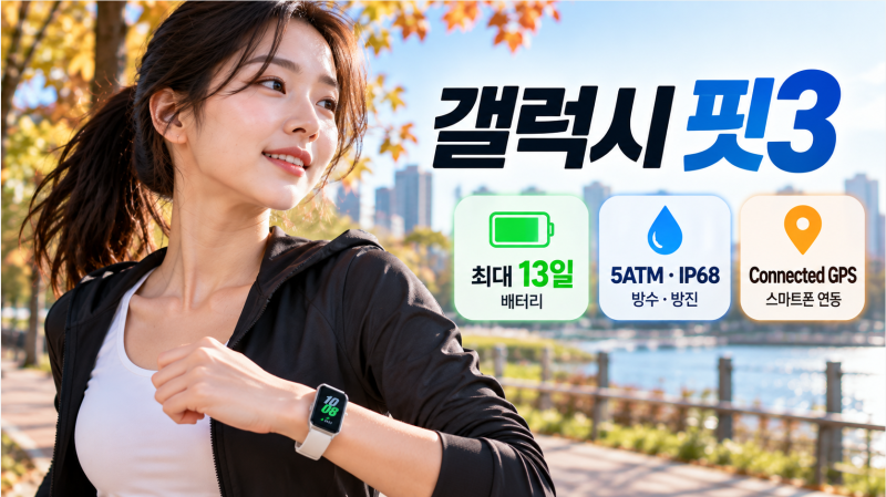 갤럭시 핏3 기능 뭐가 있을까? 배터리·방수·GPS까지 사기 전 확인할 것(총정리)