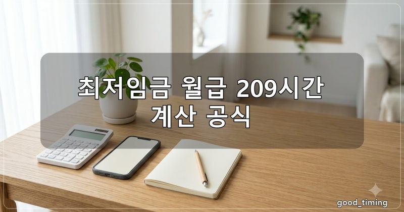 최저임금 월급 계산 공식, 주휴수당과 공제 항목 정리