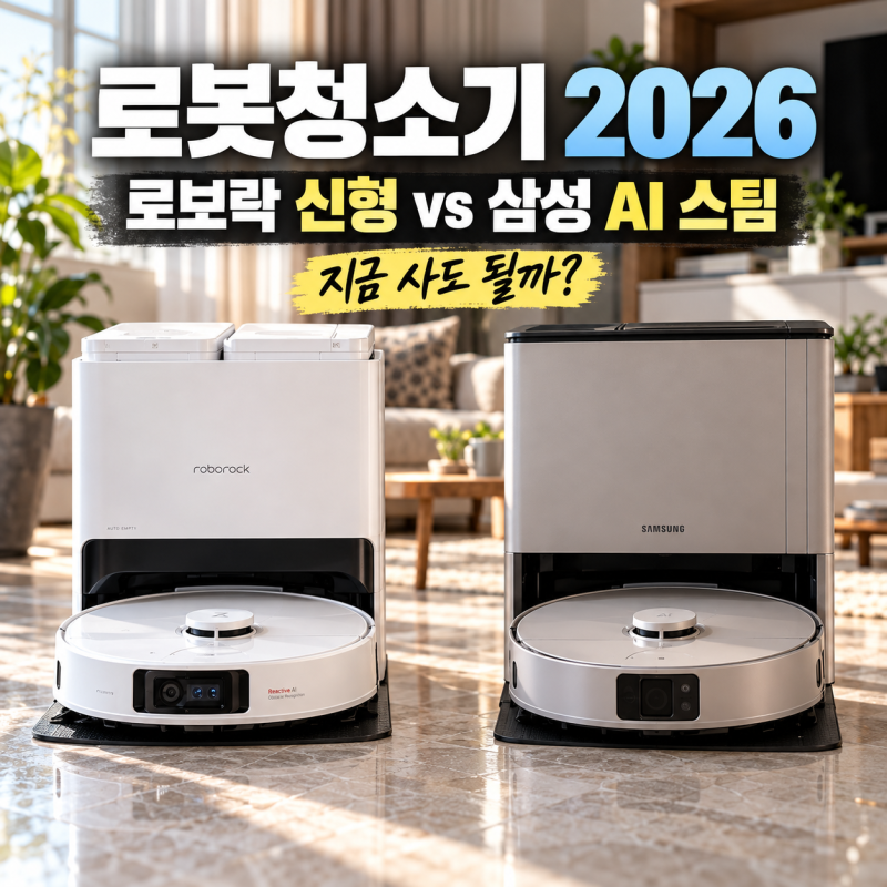 로봇청소기 2026｜로보락 S10 MaxV Ultra Steam 10월12일 출시, 삼성 AI 스팀과 비교 전 볼 5가지