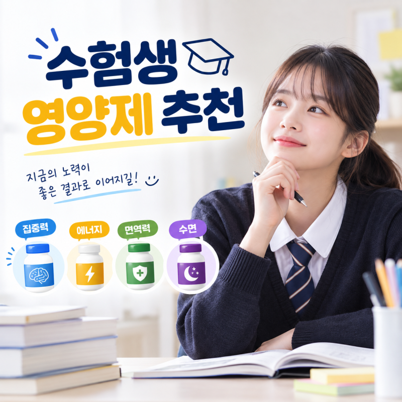 수능 50일 전 약국 고3 수험생 필수영양제 선물 추천