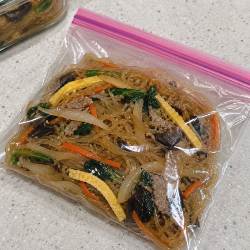 잡채 보관법 이렇게 하세요, 남은 잡채 오래 맛있게먹는 꿀팁!