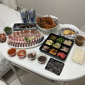 [제주 협재 회포장] 옹포횟집 제주한림협재본점 황고딱 2인 세트 포장 후기 : 한림 회포장 고....