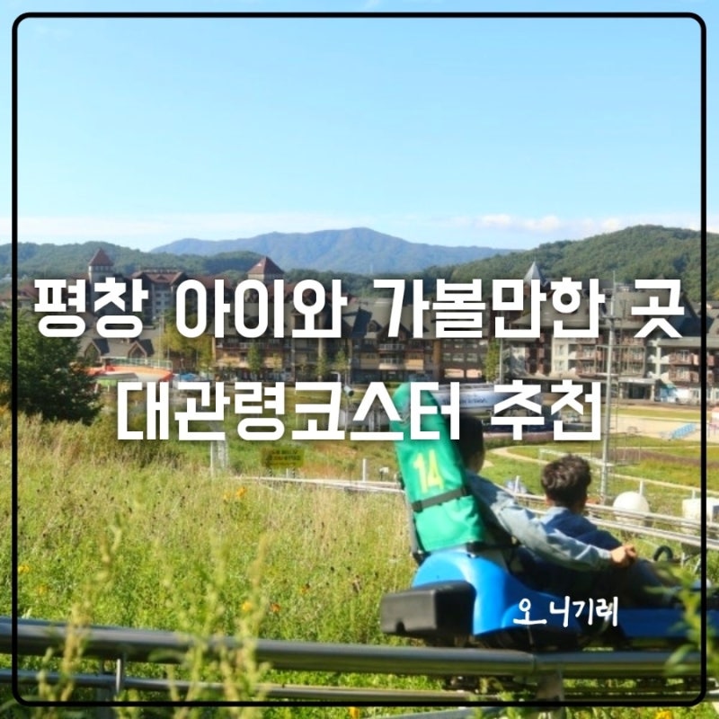 평창 아이와 가볼 만한 곳 대관령코스터 겁쟁이 아들 고소공포증 엄마도 굿!