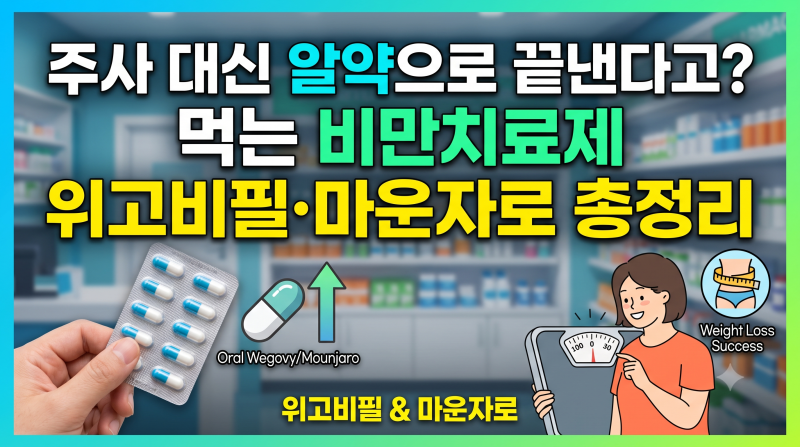 주사 대신 알약으로 끝낸다고? 먹는 비만치료제 위고비필·마운자로 총정리