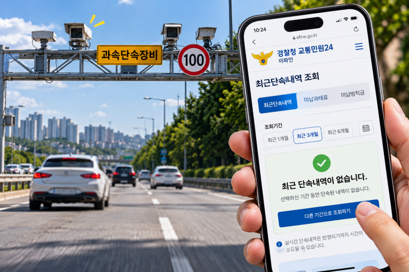 과속카메라 지나고 찜찜하다면 휴대폰으로 확인하는 방법