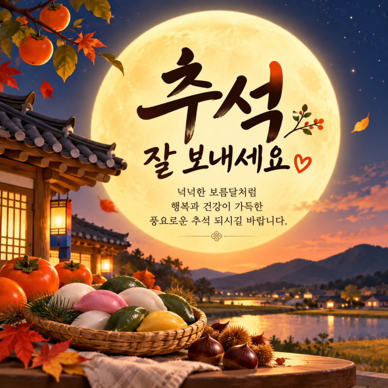 2026 추석 인사말 이미지 모음 무료로 저장해서 보내세요