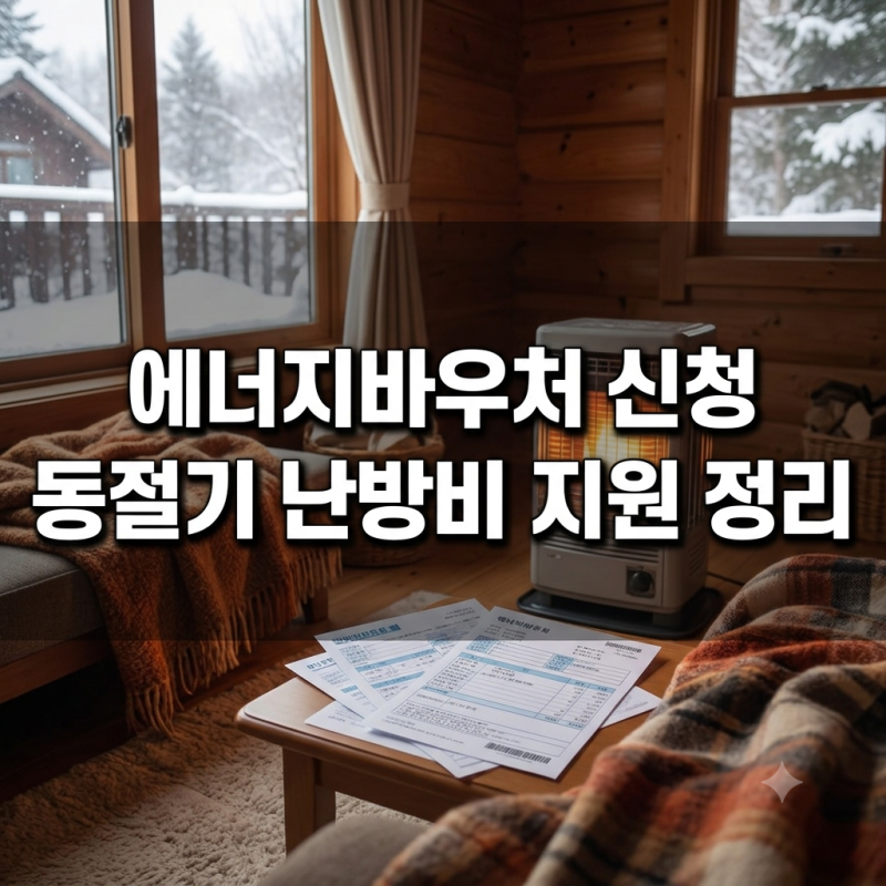 2026 에너지바우처 신청 자격 및 동절기 지원금 혜택 총정리 (최대 70만원)
