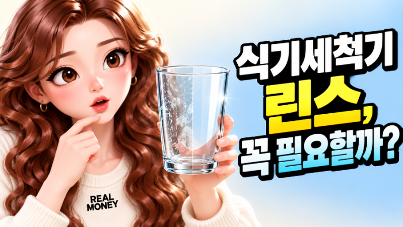 식기세척기 린스 안 넣고 썼는데…굳이 사야 할까?