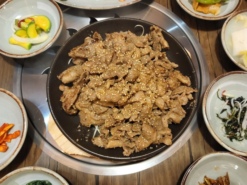 순천 조례동 맛집 화로 점심 특선 직화불고기 가성비 후기