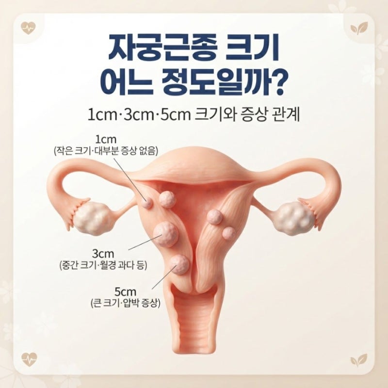 자궁근종 크기 어느 정도일까? 크기와 증상 관계 알아보기