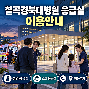 대구 칠곡경북대병원 응급실 이용안내｜성인·소아 응급실·전화번호·위치