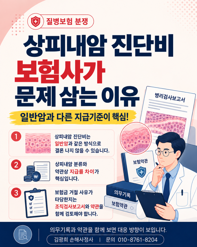 상피내암이란? 상피내암 진단비가 일반암과 다른 이유
