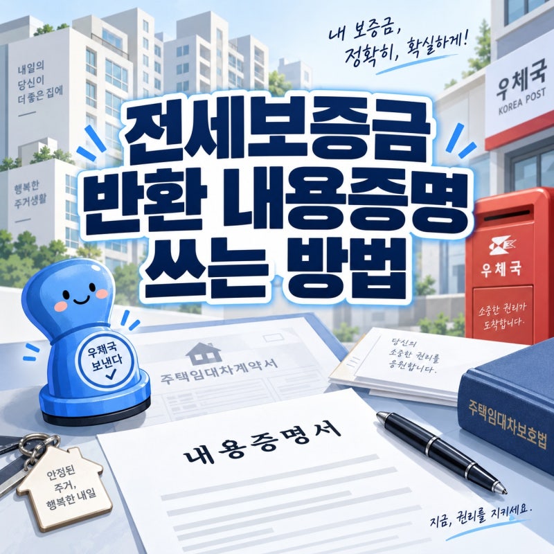 전세보증금 반환 내용증명 쓰는 방법