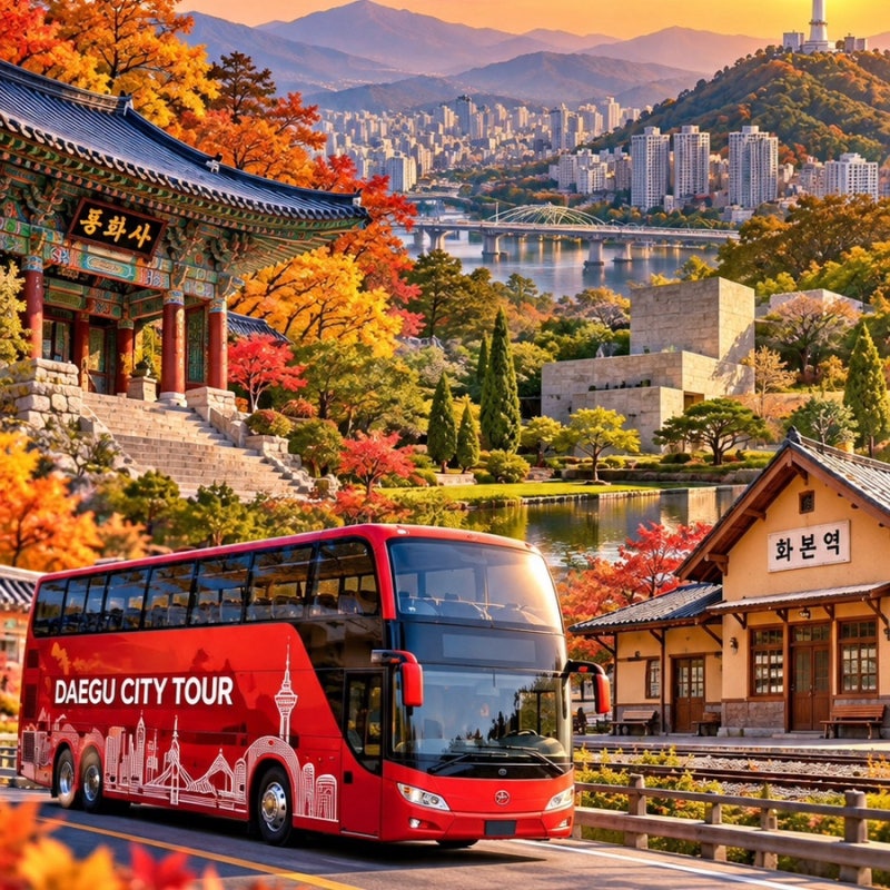 추석연휴 대구 가볼만한곳 대구 여행 시티투어 코스 팔공산 동화사 사유원 군위 화본역
