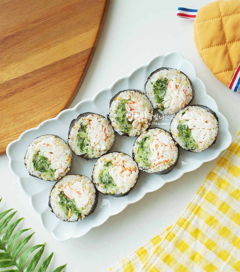 크래미 오이김밥 레시피 크래미김밥 만들기