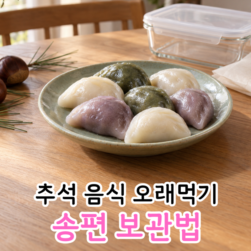 송편 보관법, 실온은 몇 시간? 냉장·냉동과 해동방법