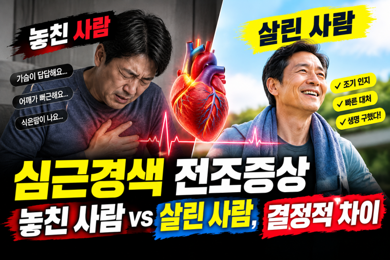 심근경색 전조증상 놓친 사람 vs 살린 사람, 결정적 차이