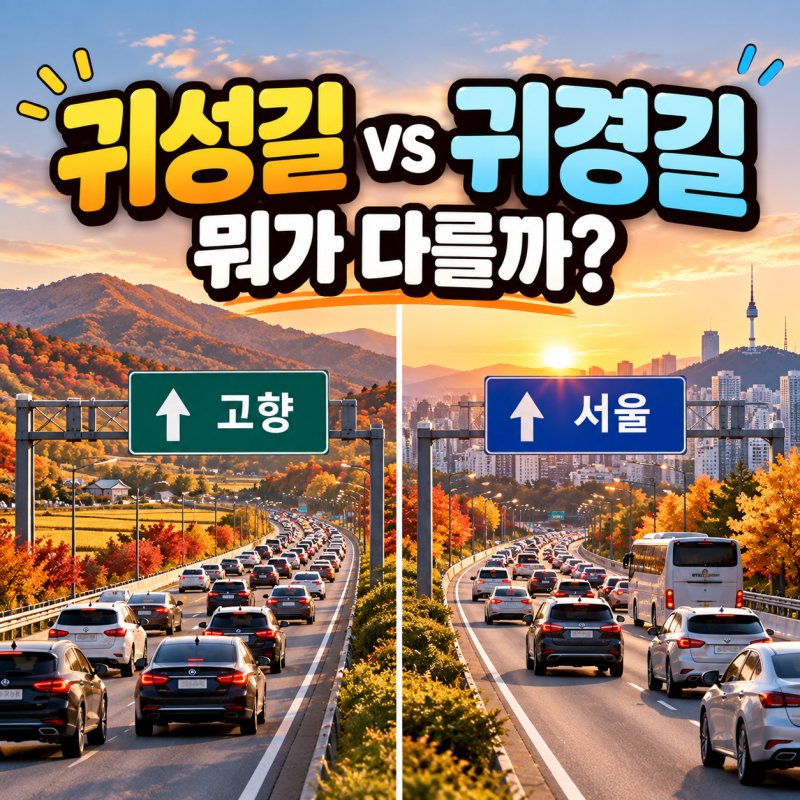 귀성 귀경 뜻｜추석 귀성길·귀경길 차이 쉽게 구분하기